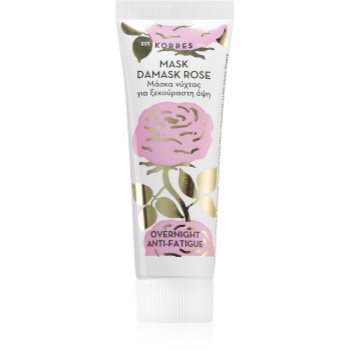 Korres Beauty Shots Damask Rose masca faciala de noapte pentru ten obosit - imagine 2